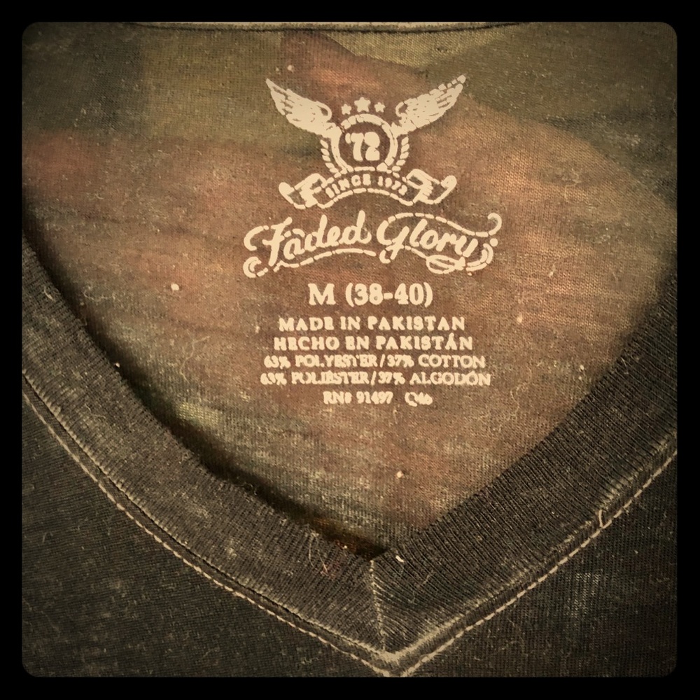 NOT FOR SALE Black Faded Glory medium t-shirt